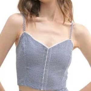 Lush Monochrome Gingham Camisole